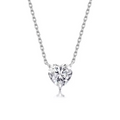 Heart-Cut Solitaire Necklace