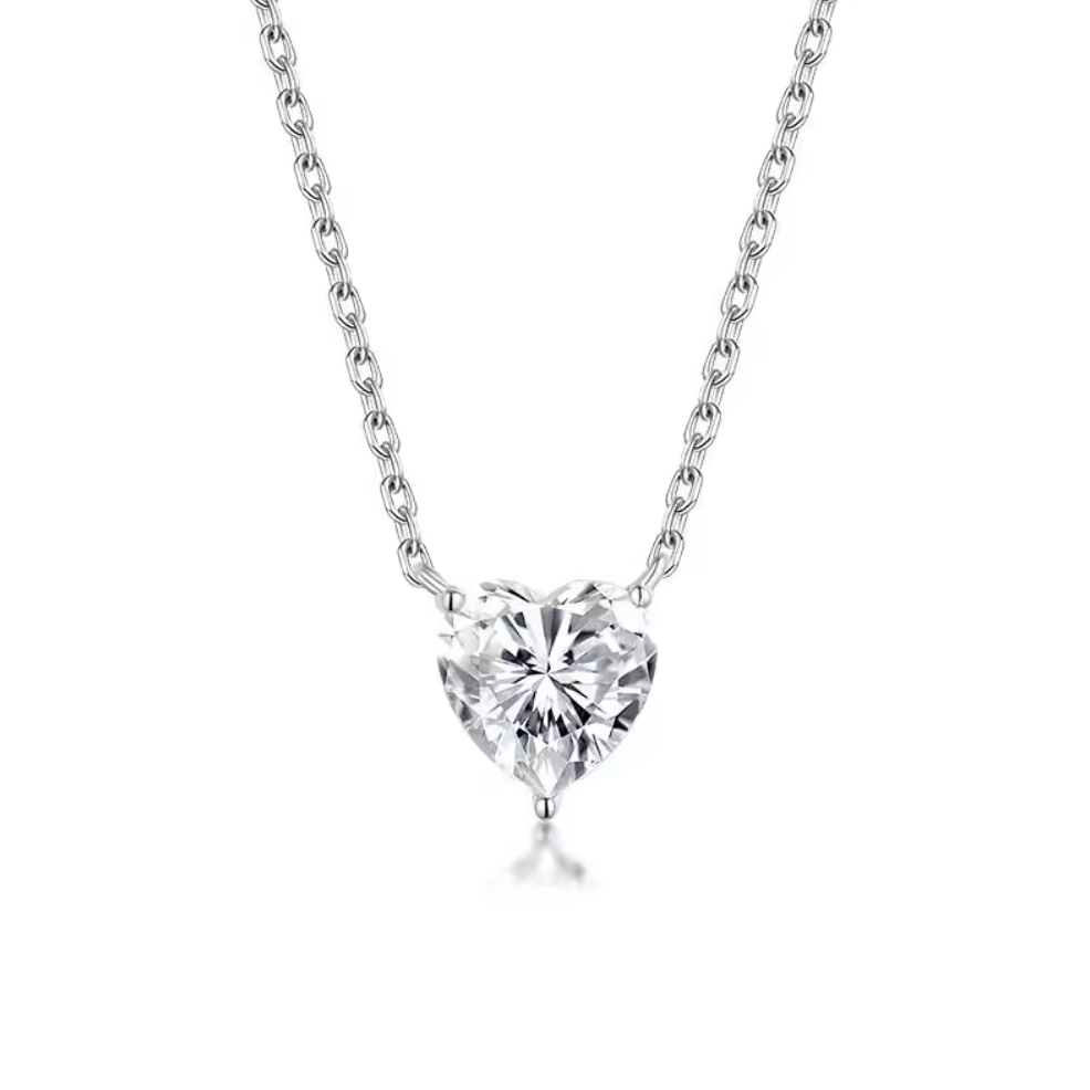 Heart-Cut Solitaire Necklace