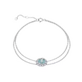 Aquamarine Double Strand Bracelet