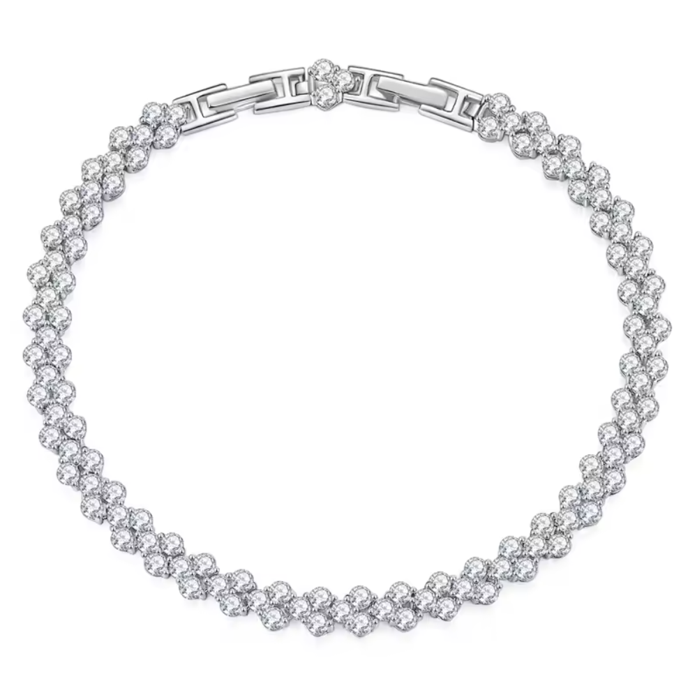 Eternal Blossom Pavé Tennis Bracelet